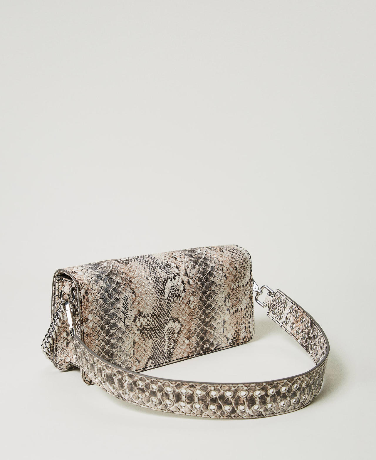 Python print shoulder bag Soft Snake Print Woman 242AA7050_11770_03