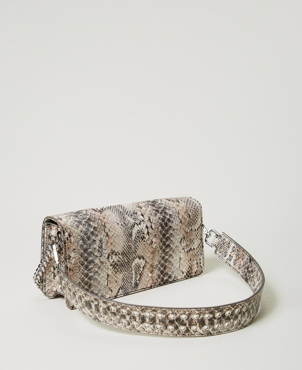 Snake print side bag hot sale