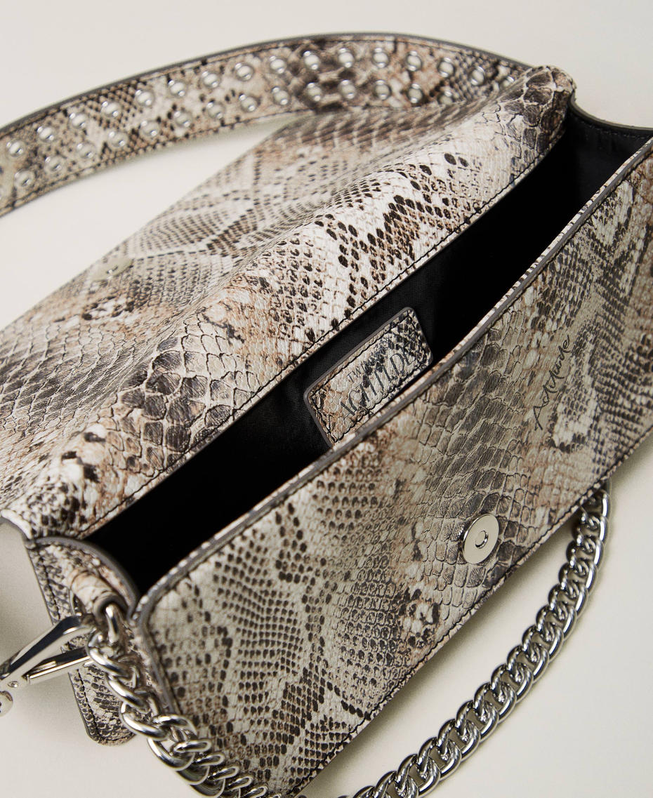 Python print shoulder bag Soft Snake Print Woman 242AA7050_11770_04