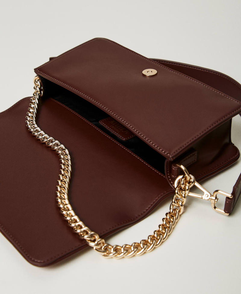 Shoulder bag with multicoloured boucl&eacute; yarn Pink Tulle Boucl&egrave; Woman 242AA7060_11799_04