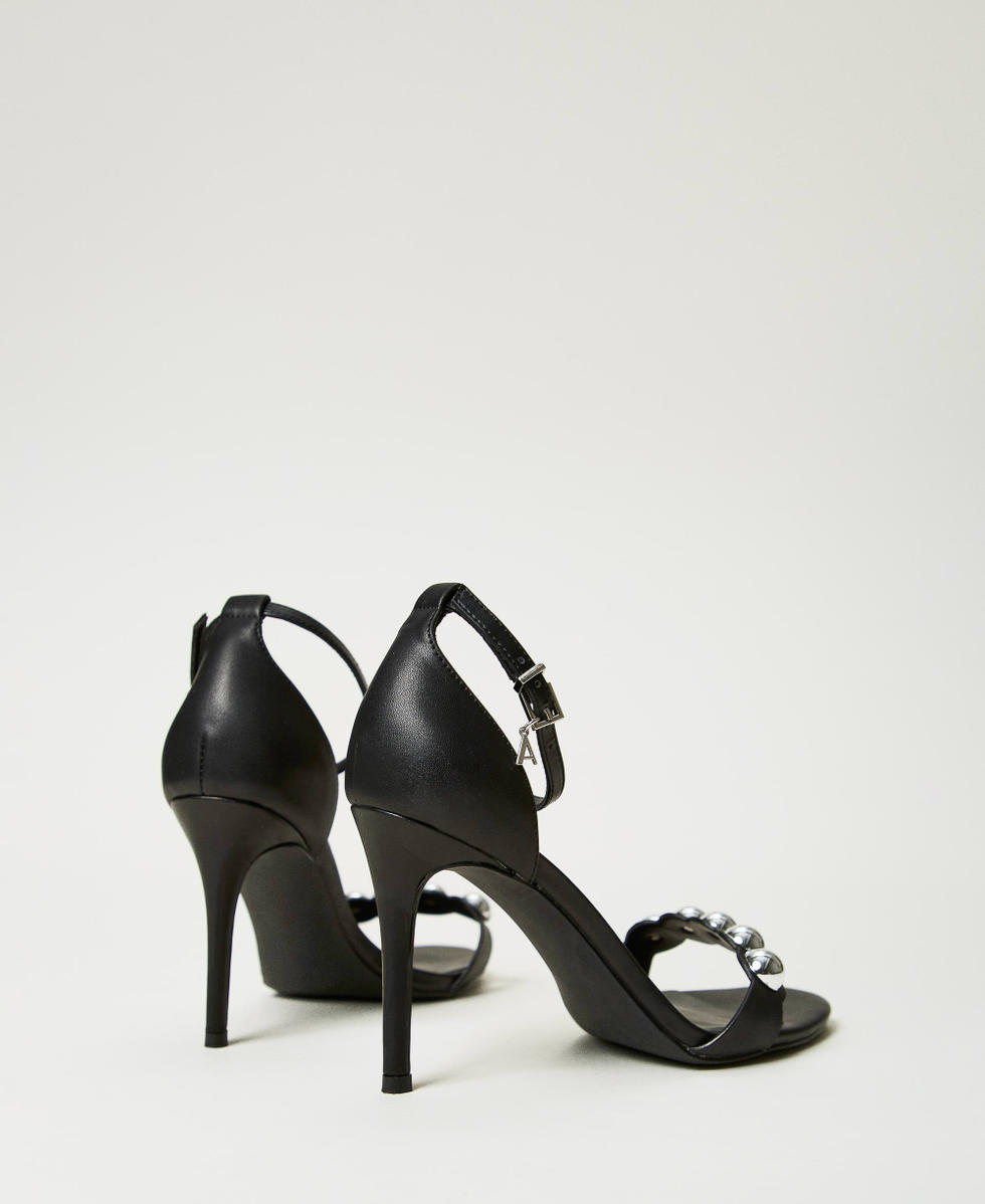 Sandali con borchie Donna Nero TWINSET Milano