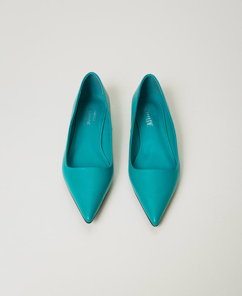 Ballerine con punta sfilata Verde "Tropical Emerald" Donna 242ACP032_11722_04