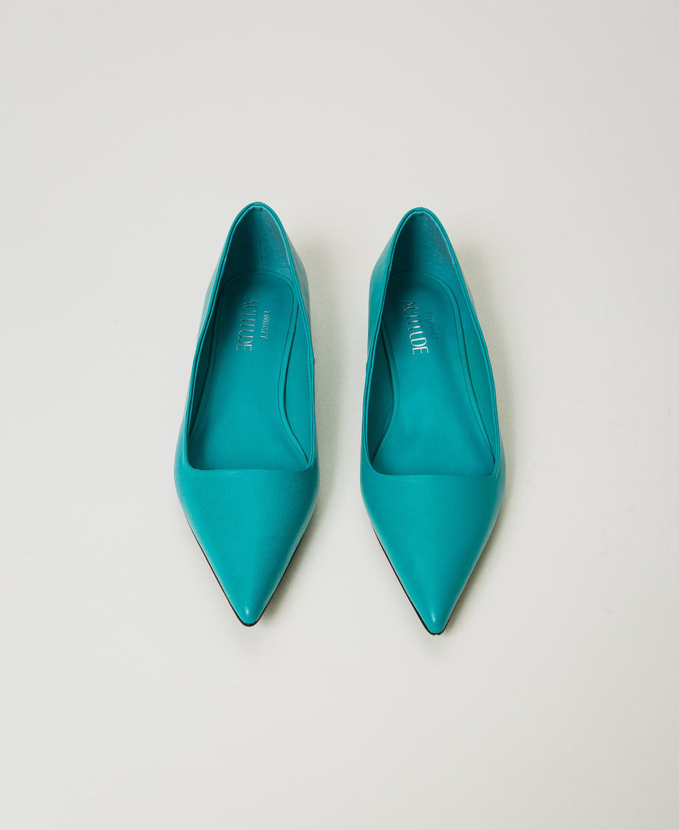 Ballerines avec bout pointu Vert &laquo;&nbsp;Tropical Emerald&nbsp;&raquo; Femme 242ACP032_11722_04