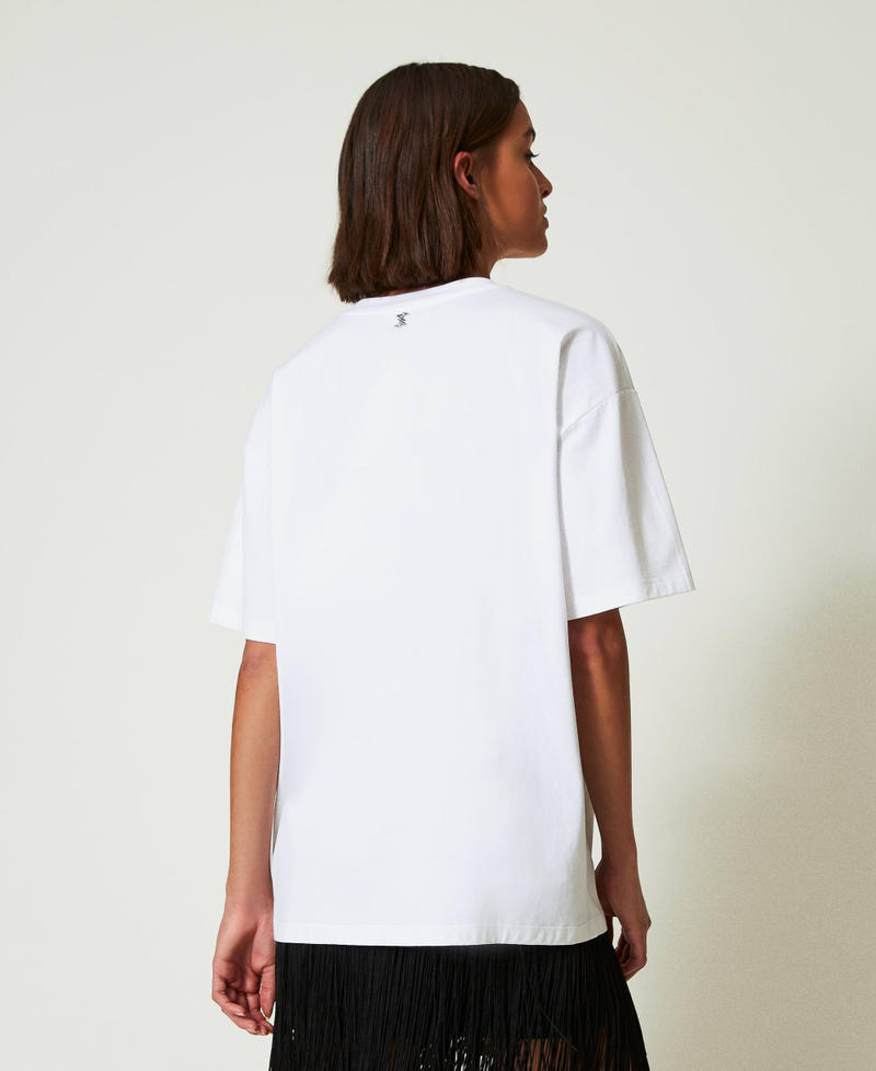 T-shirt oversize MYFO avec imprimé et broderie