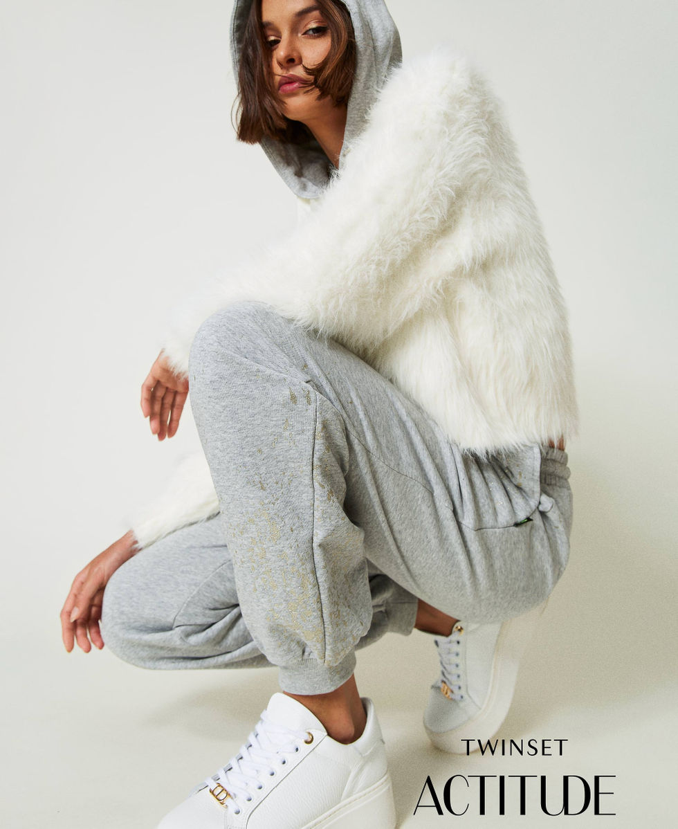 MYFO joggers with glitter print