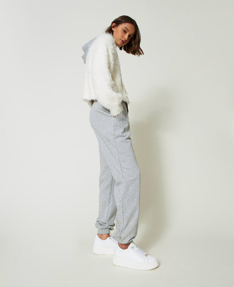 MYFO joggers with glitter print