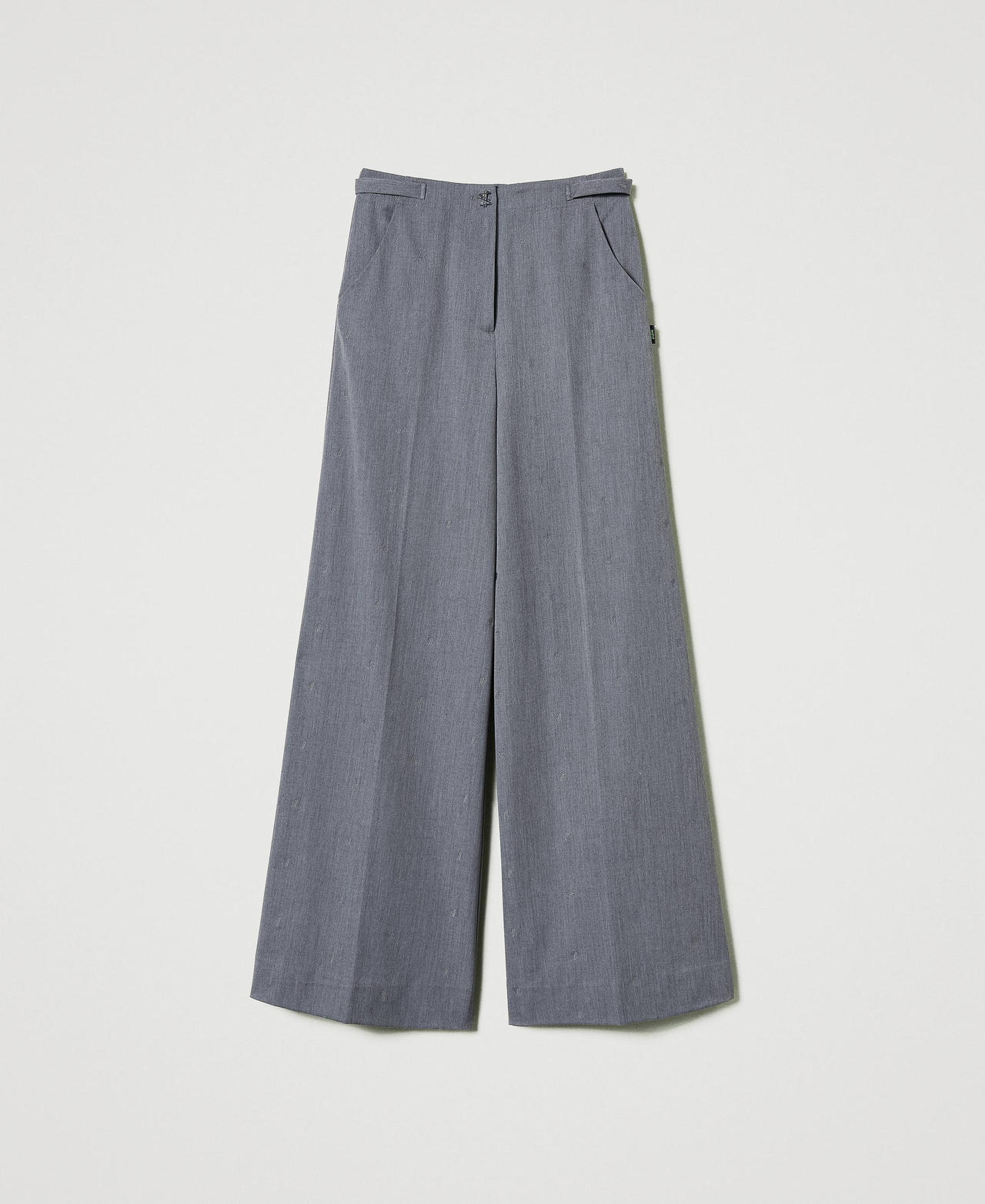 Scee by twin set Pantaloni a palazzo MYFO con ricamo