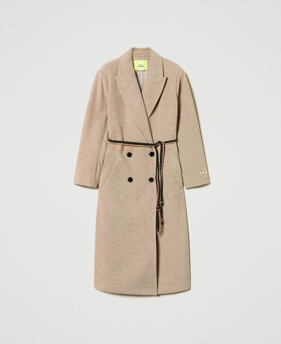 Gold wool coat best sale
