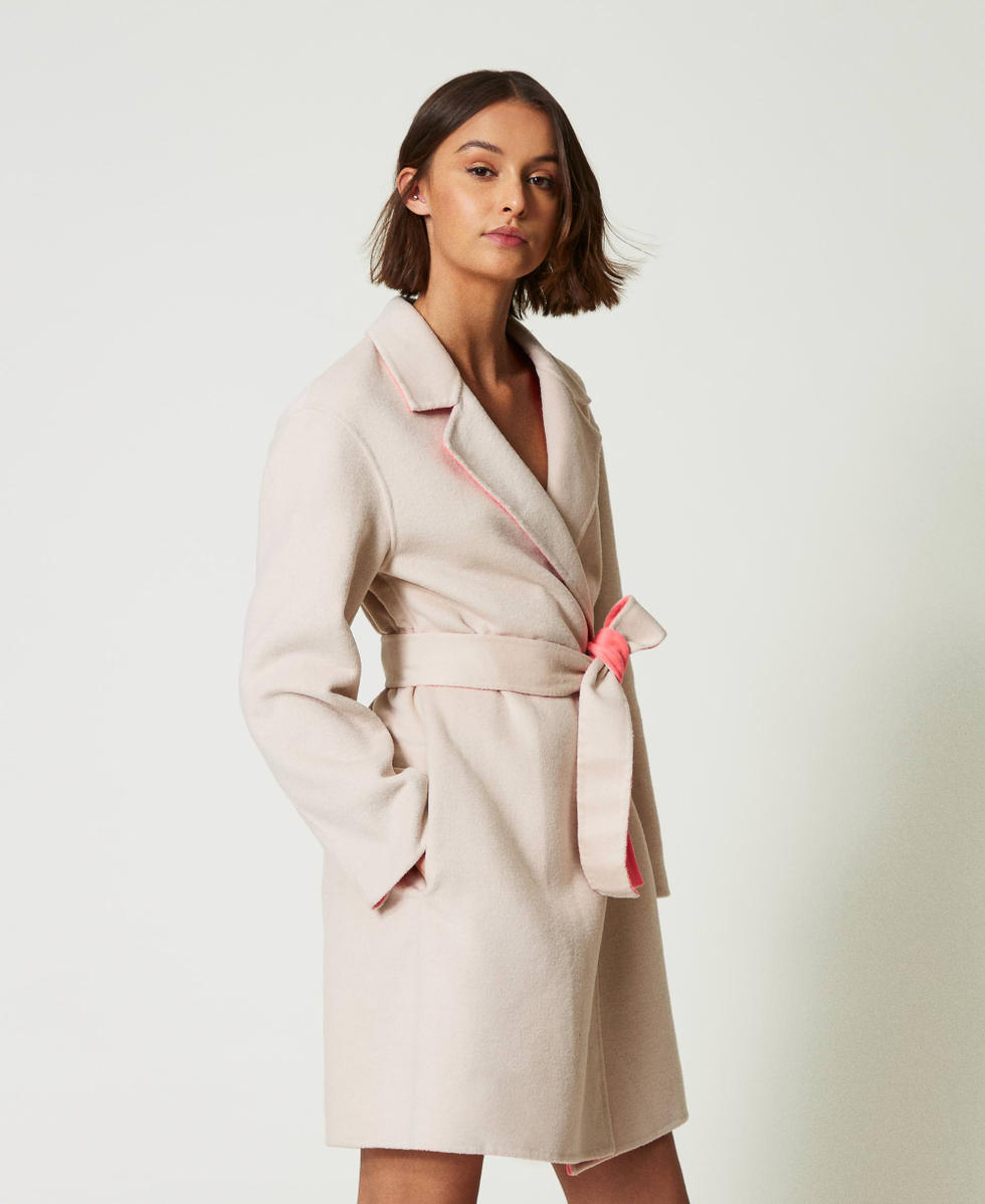 Women wool blend coat cheap