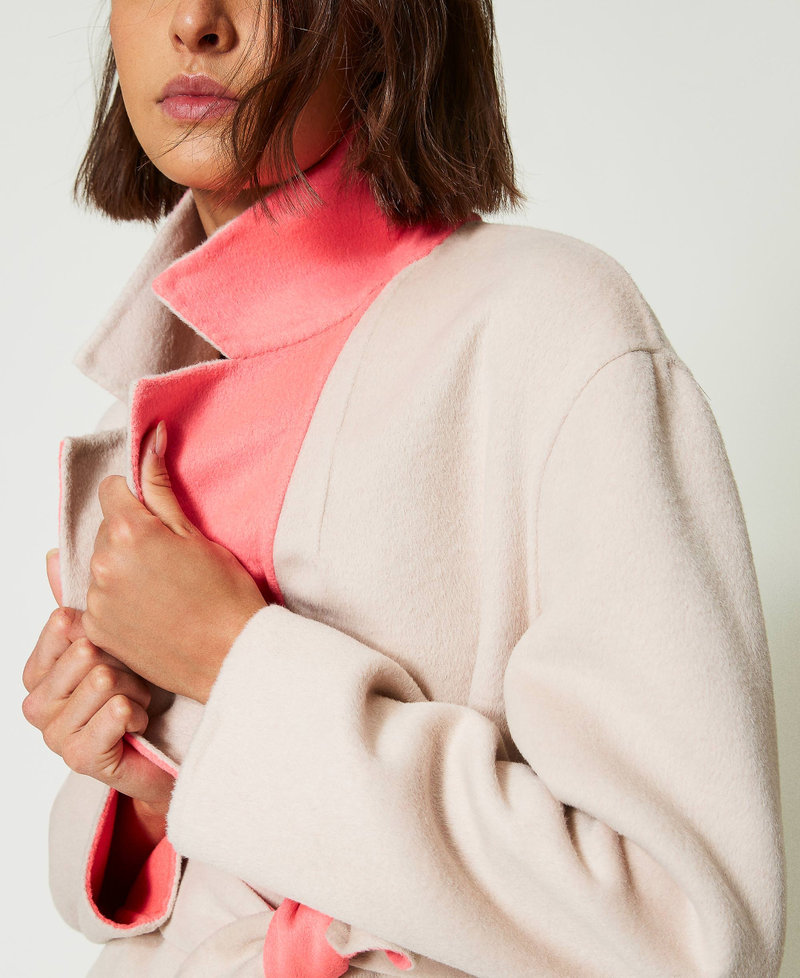 Cappotto reversibile MYFO in panno misto lana