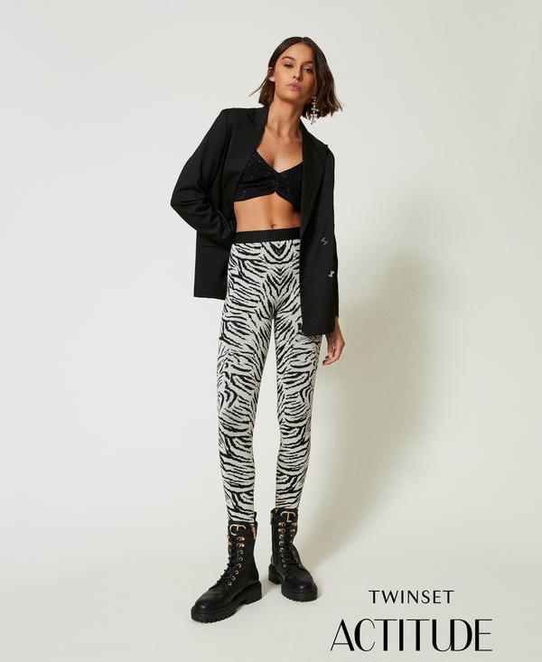 Leggings MYFO in maglia jacquard