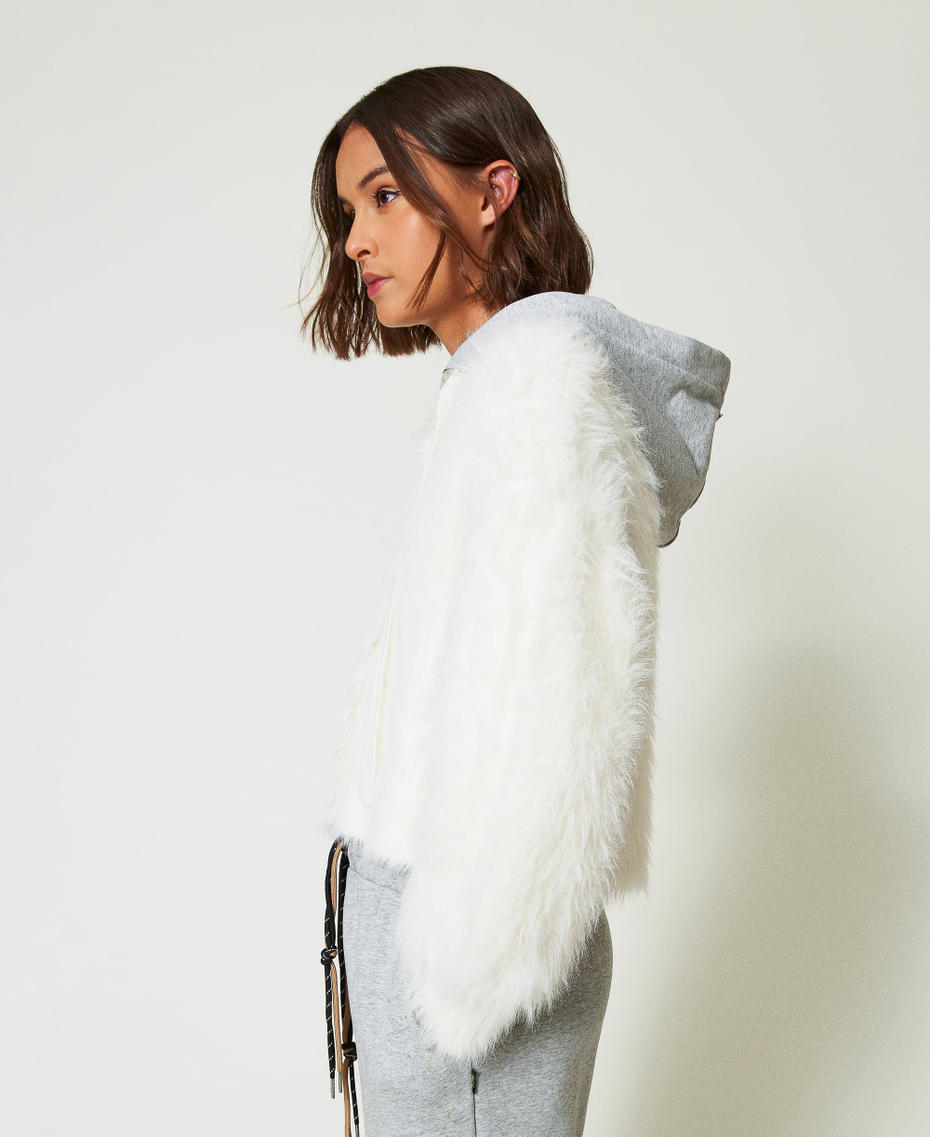 MYFO knit bomber jacket with hood