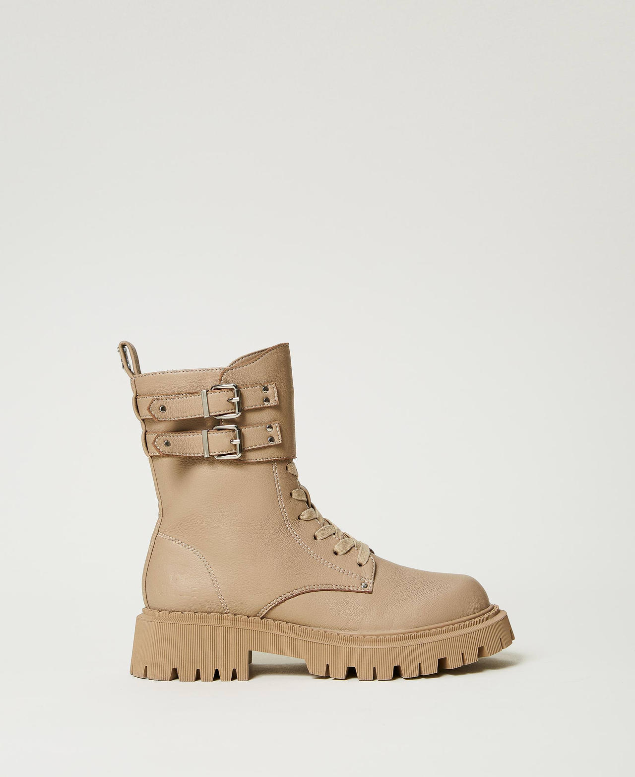 Bottines motardes MYFO avec double bride Dull Gold Femme 242AMP520_11714_01