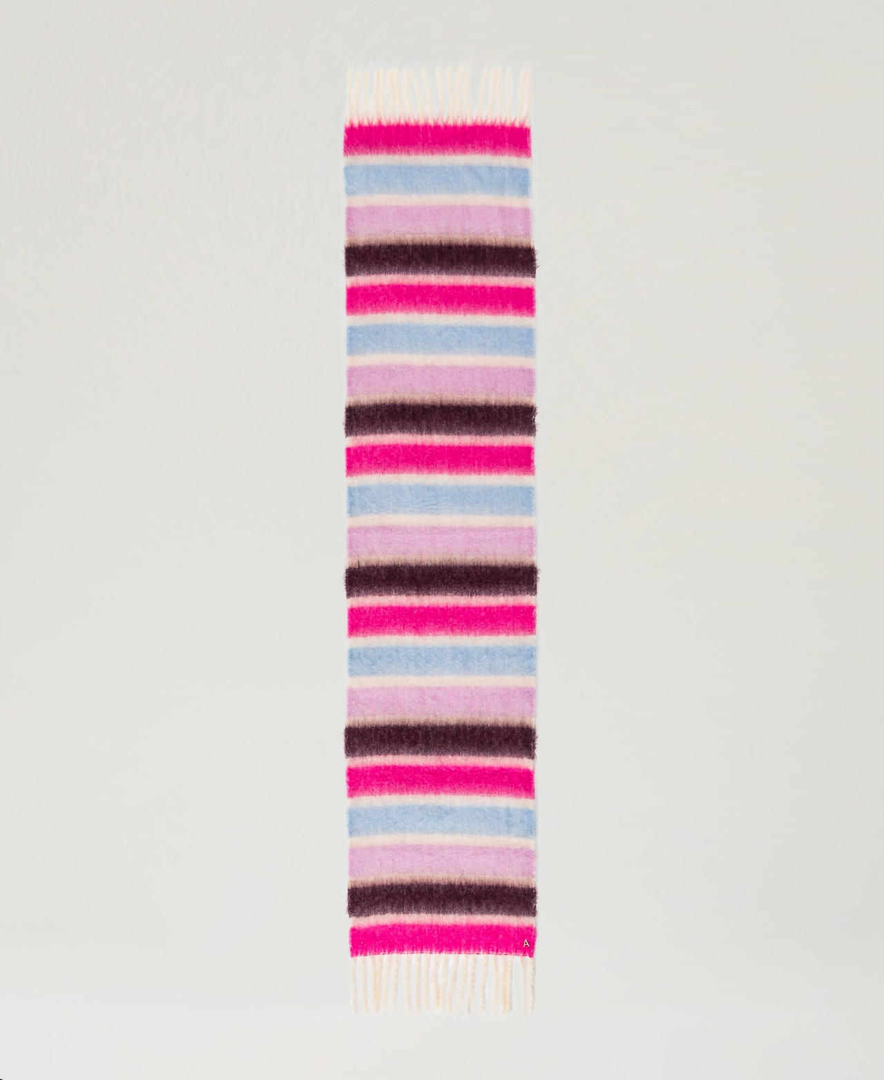 Sciarpa a righe multicolor con frange Multicolor Stripes Off White Donna 242AO5110_12032_05