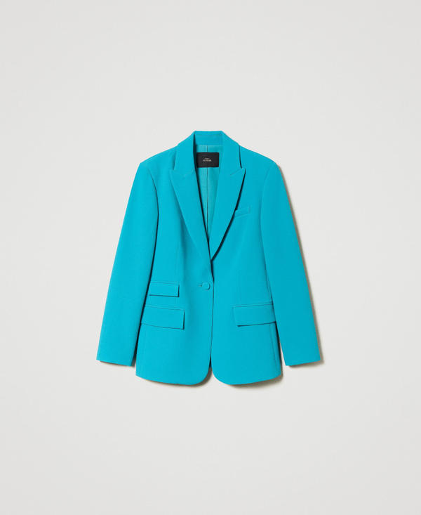 Blazer en crêpe cady