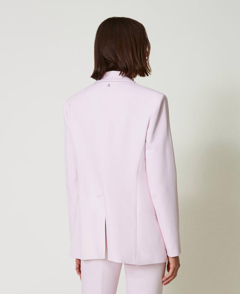 Giacca blazer in crêpe cady