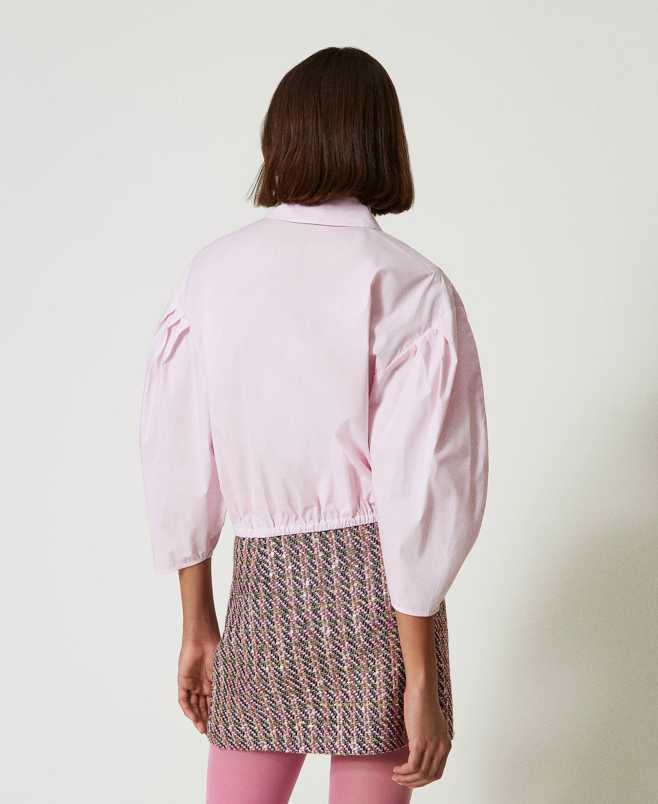 Camisa boxy con corbata Rosa &laquo;Pink Tulle&raquo; Mujer 242AP2131_11724_03