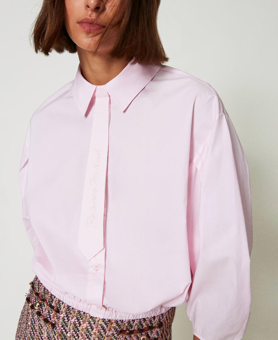 Camisa boxy con corbata Rosa &laquo;Pink Tulle&raquo; Mujer 242AP2131_11724_04