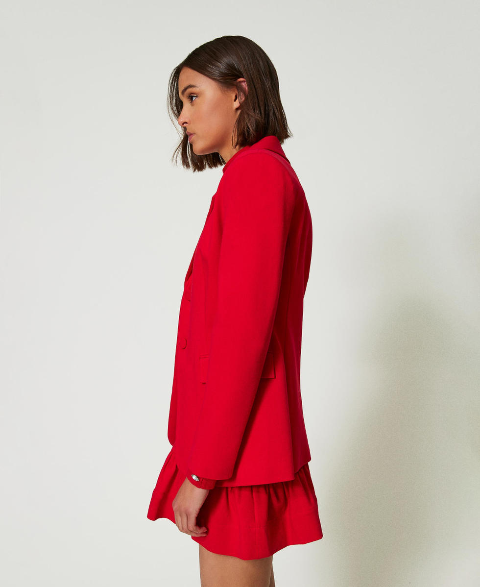 Blazer droit Fiery Red Femme 242AP2260_11720_02