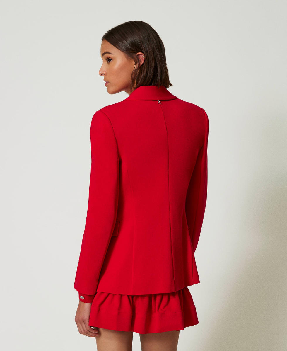 Blazer droit Fiery Red Femme 242AP2260_11720_03