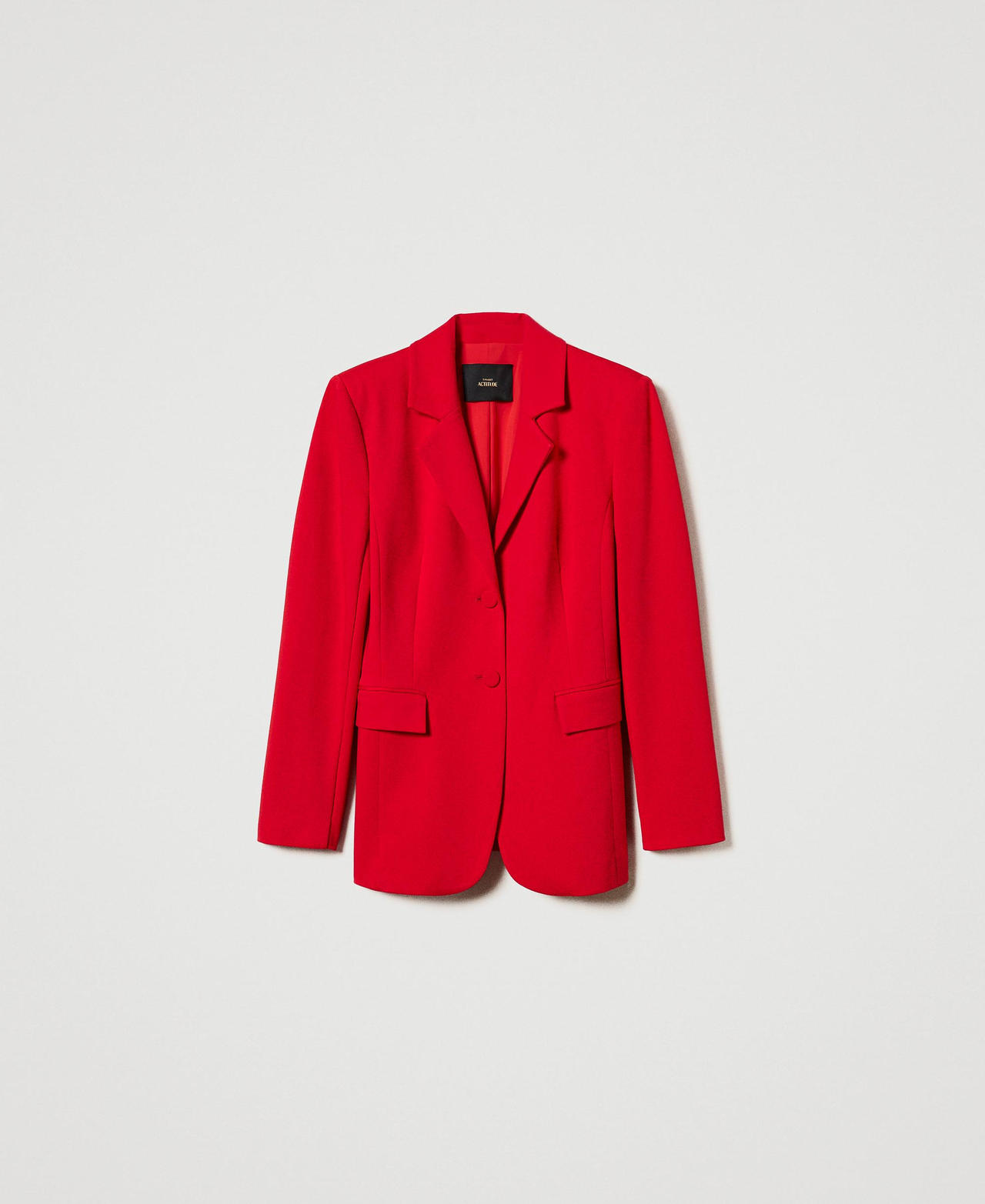 Single-breasted blazer Fiery Red Woman 242AP2260_11720_0S