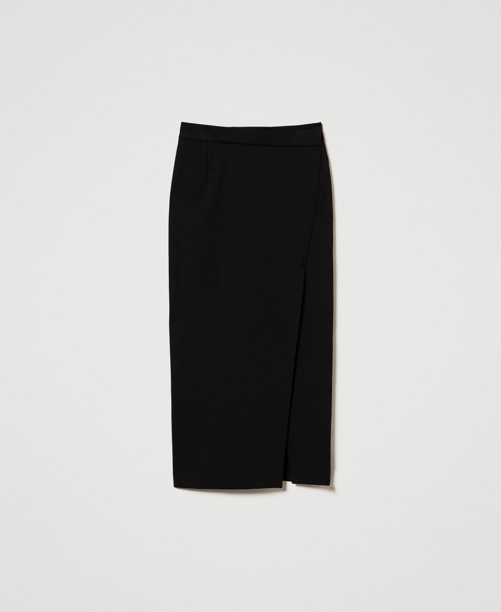 Long asymmetric skirt