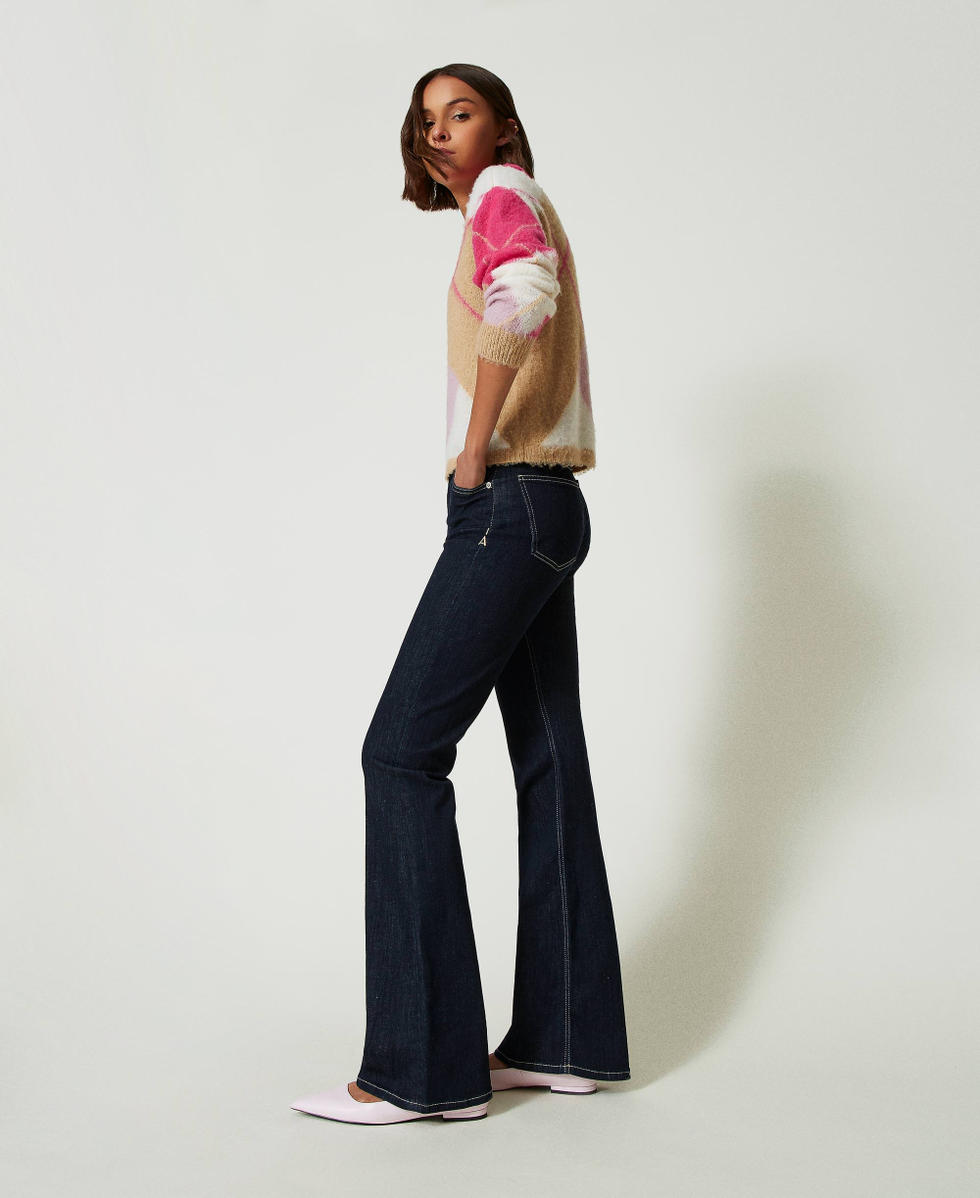 Jean evase cinq poches Femme Bleu TWINSET Milano
