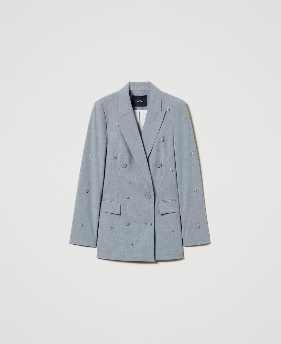 Blazer with handmade embroidery