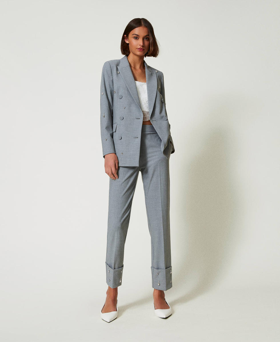 Blazer with handmade embroidery