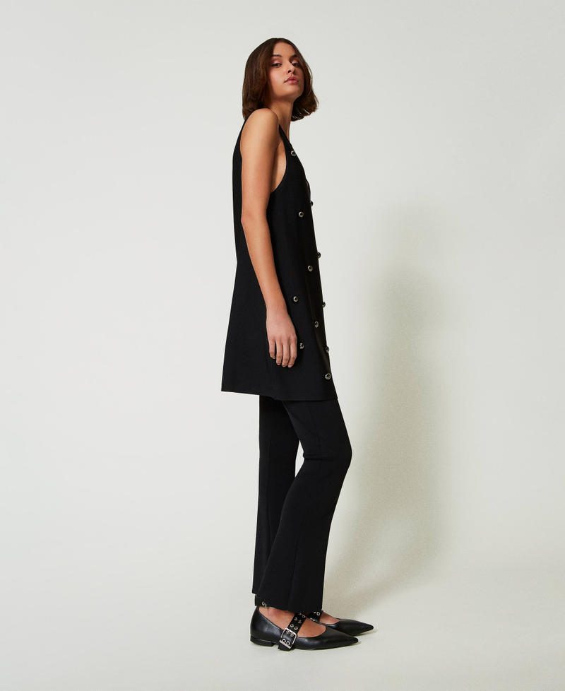 Flared knit trousers Black Woman 242AP3171-02