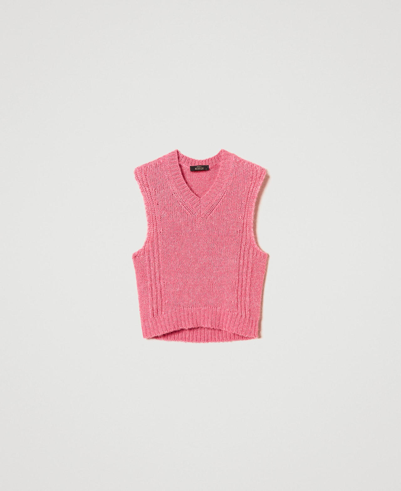 Scee by twin set Gilet in misto lana seamless