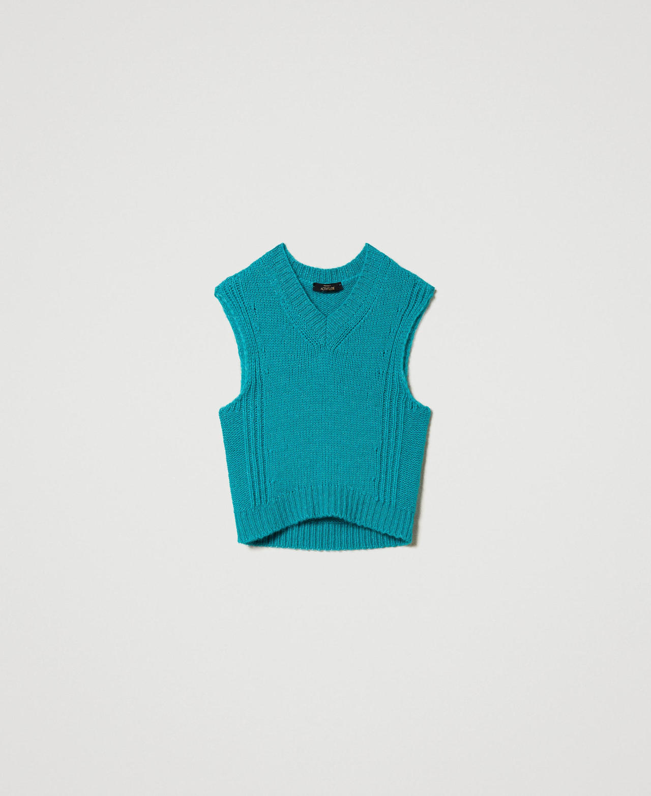 Gilet in misto lana seamless