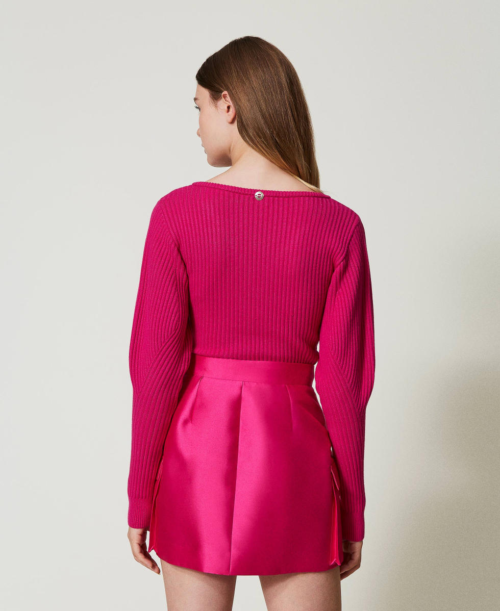 Minigonna in twill mikado