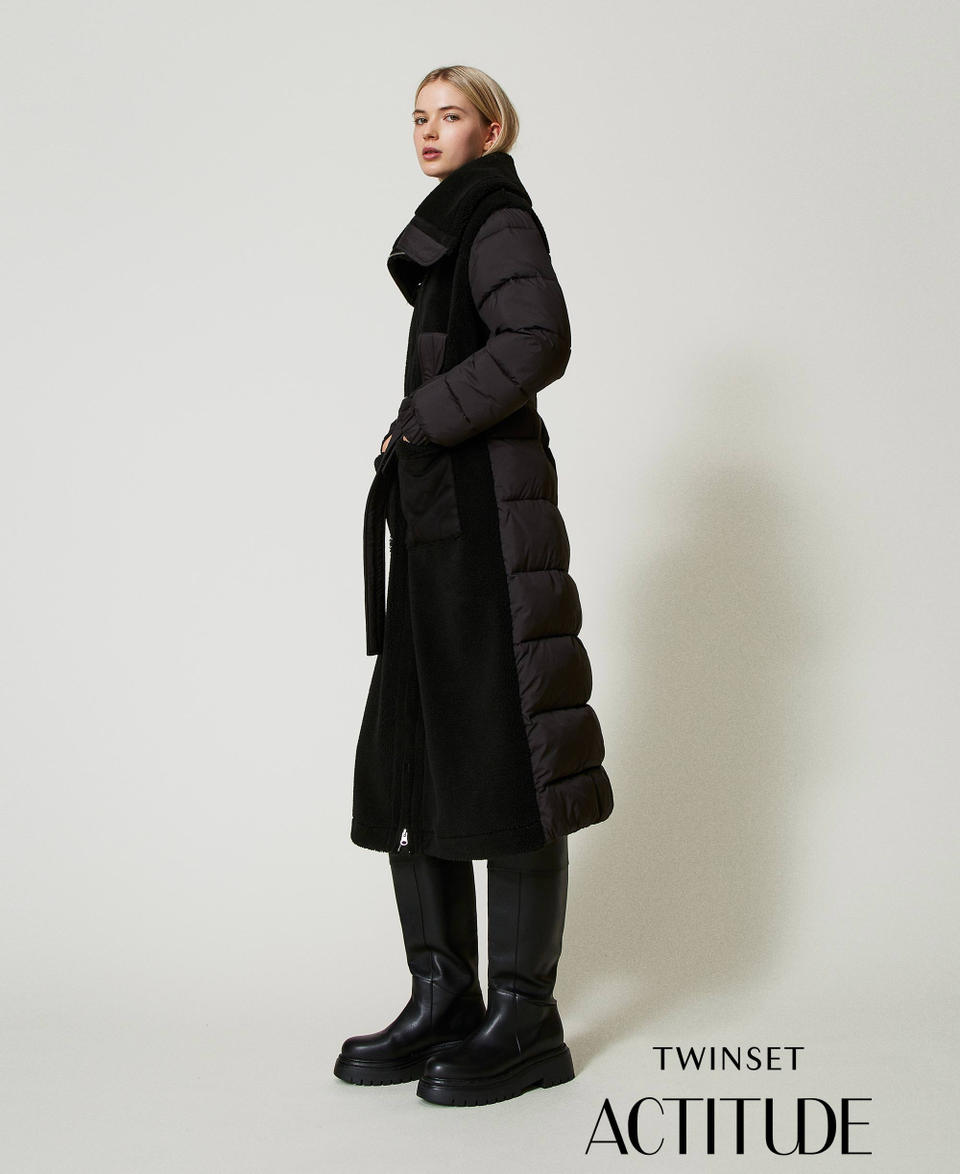 Twin Set Cappotto imbottito in faux fur