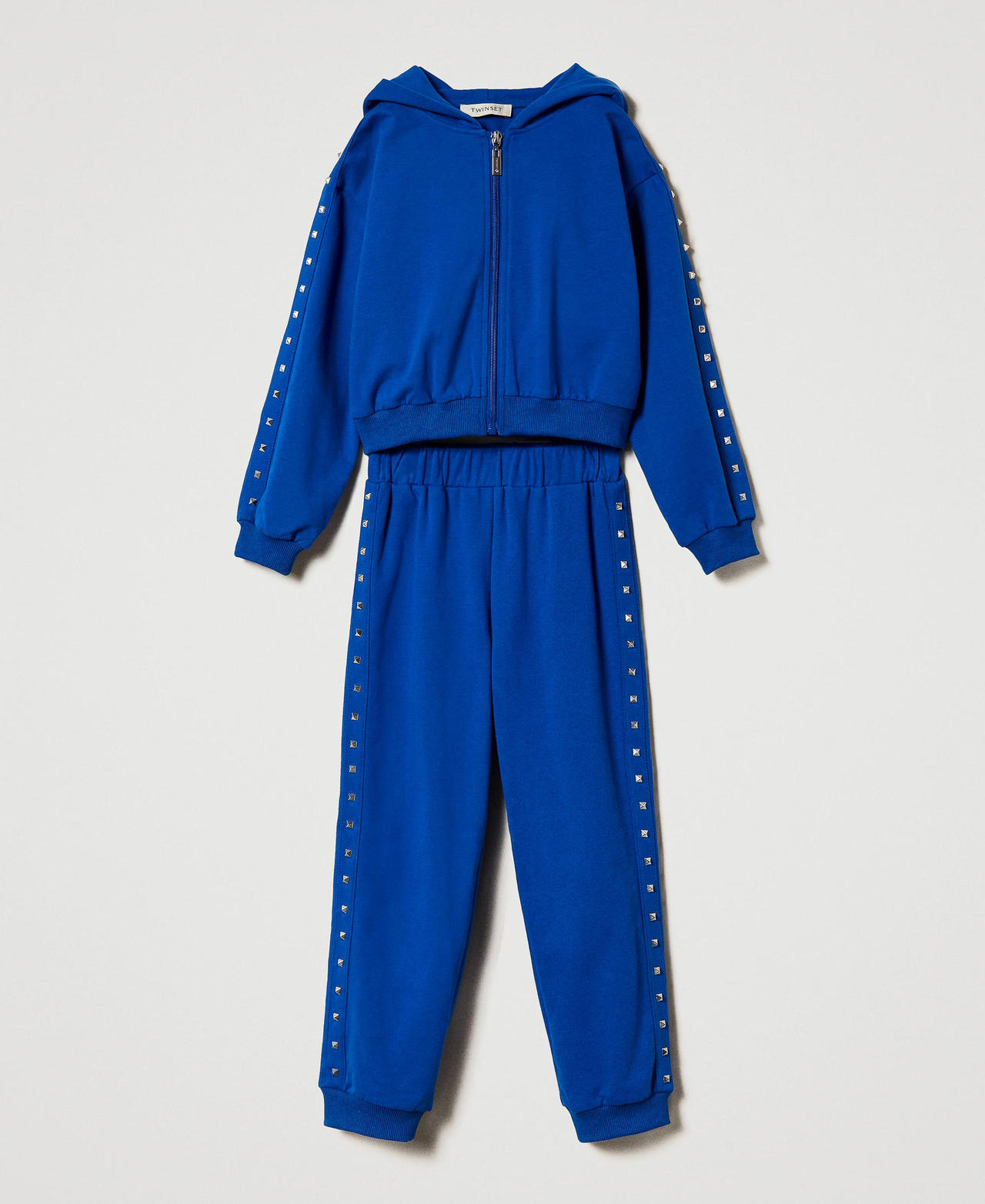 Hoodie and joggers "Surf” Blue Girl 242GJ2080_05865_0S