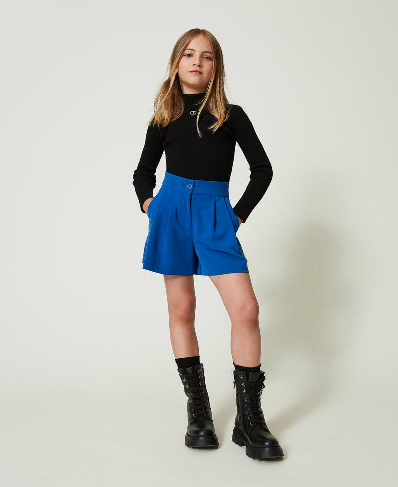 Flannel shorts "Surf&rdquo; Blue Girl 242GJ211C_05865_01