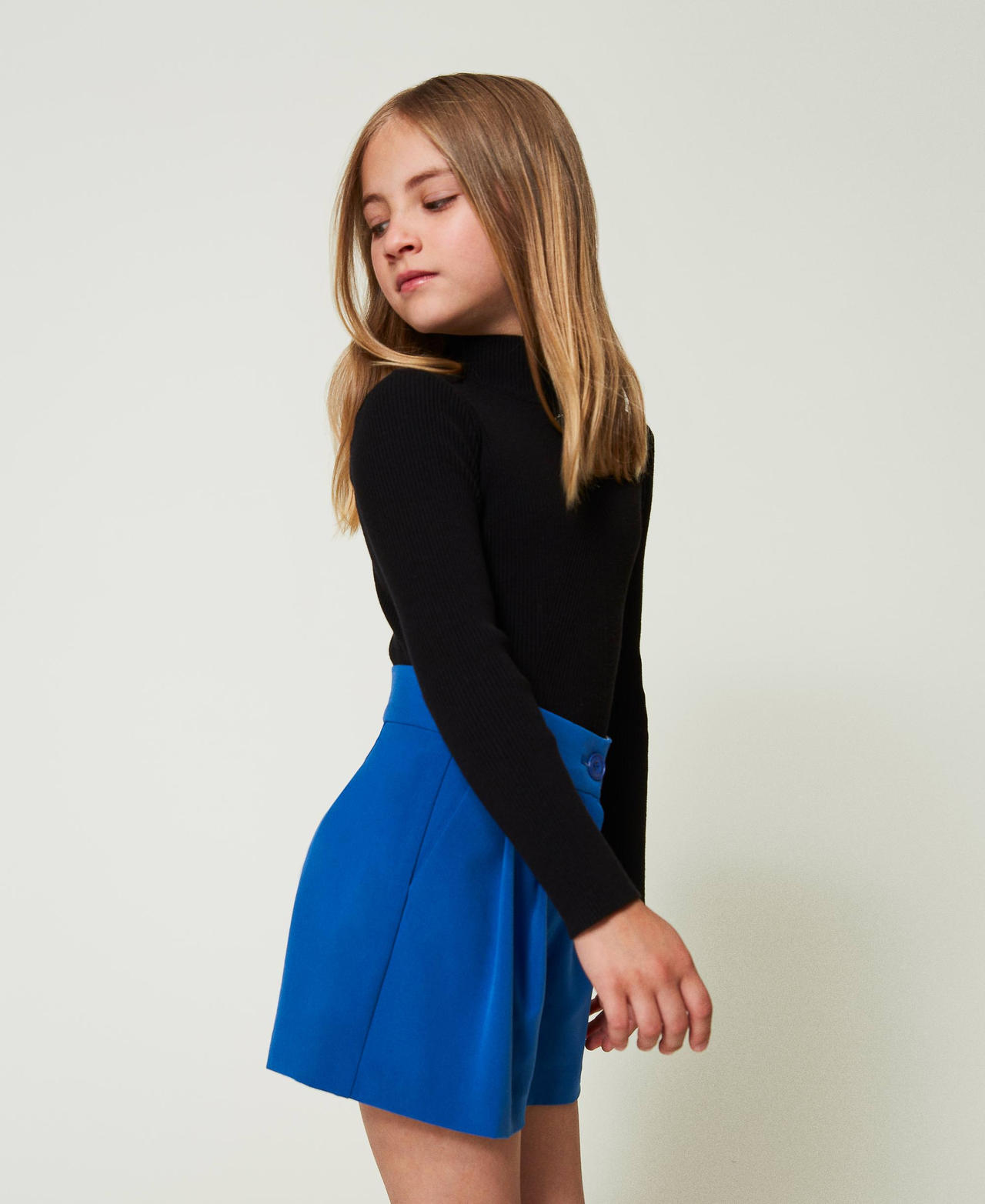 Flannel shorts "Surf&rdquo; Blue Girl 242GJ211C_05865_02