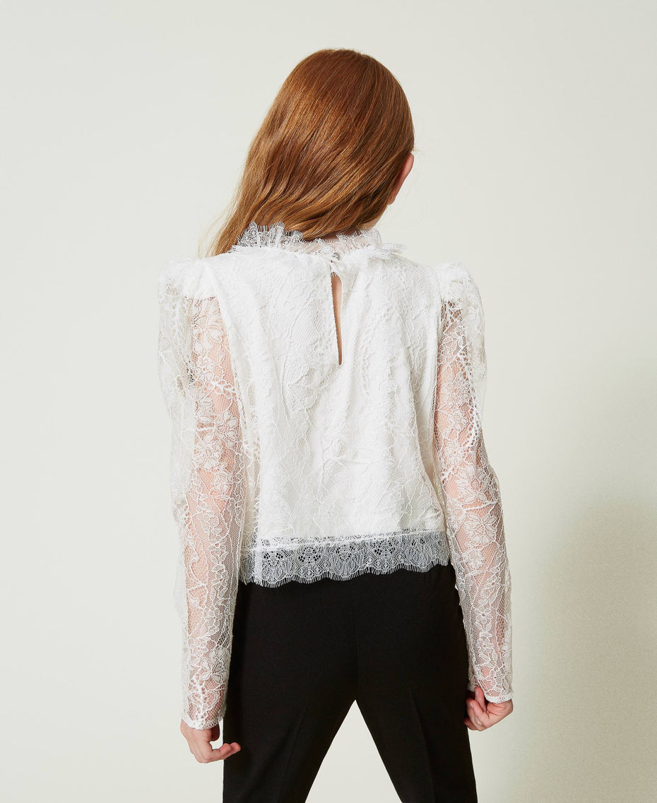 Valenciennes lace blouse Off White Girl 242GJ2120_00526_03