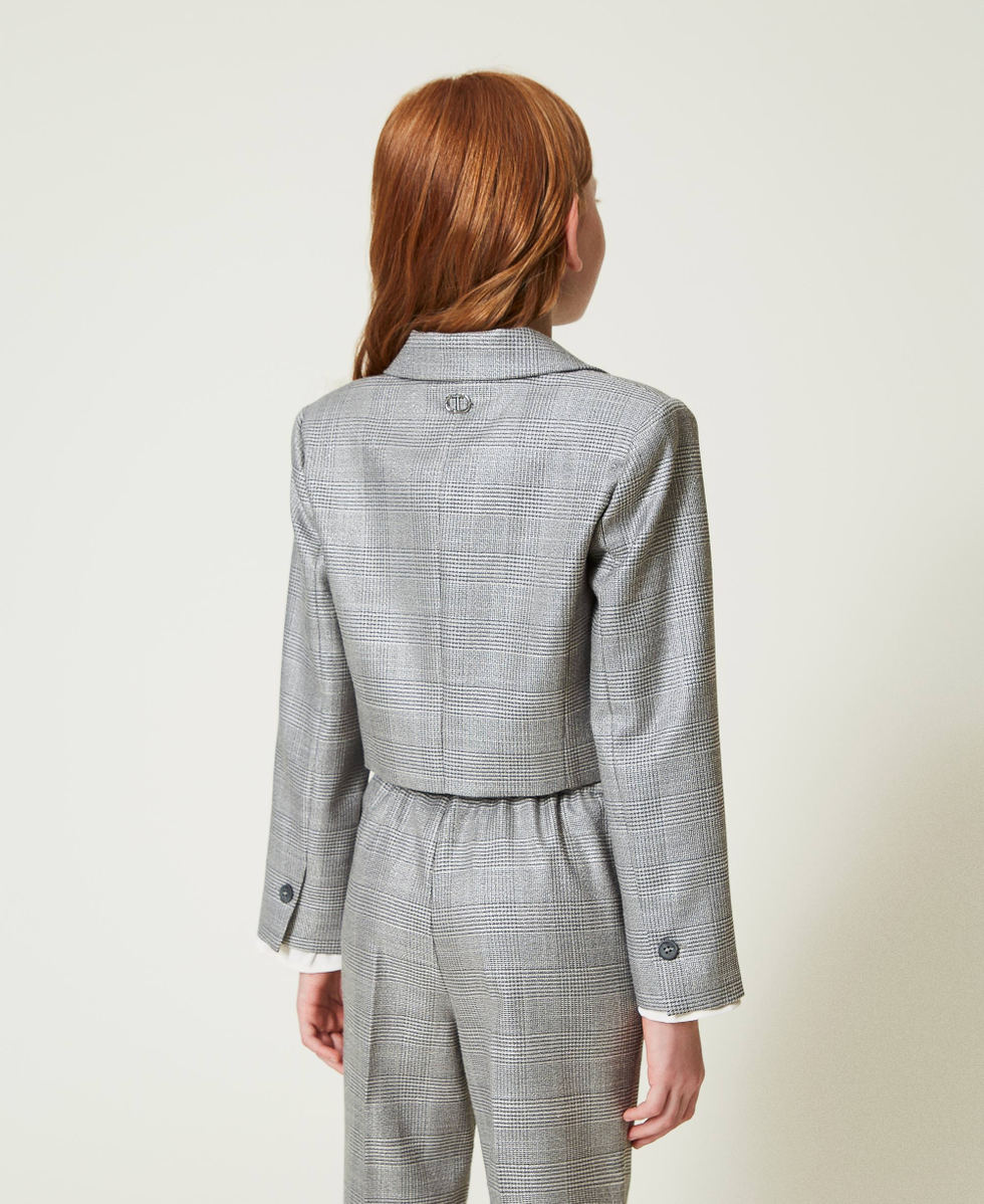 Spenzer mit Prince-of-Wales-Muster Prince-of-Wales-Jacquard M&auml;dchen 242GJ2180_11776_03