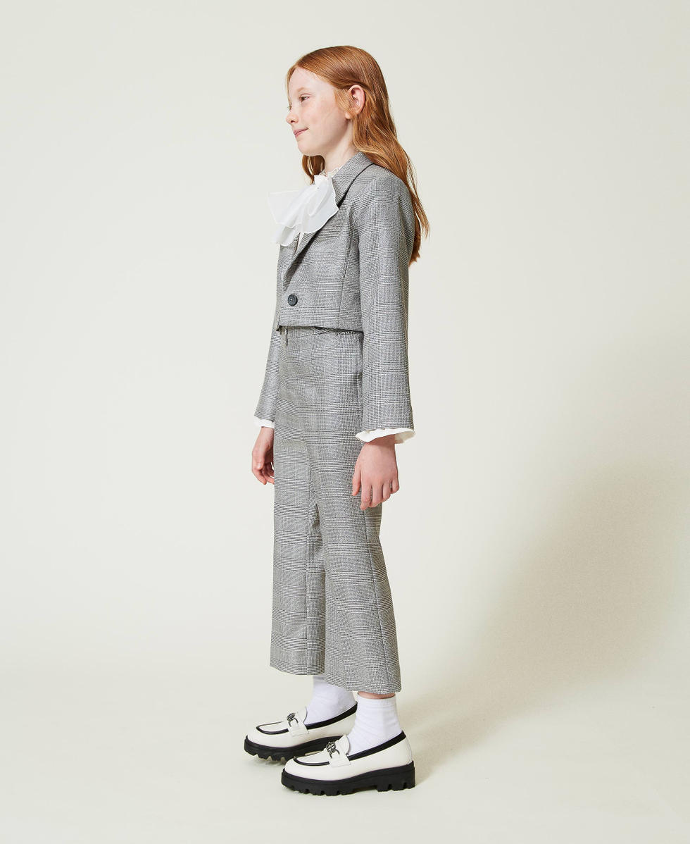 Grey plaid trousers hotsell