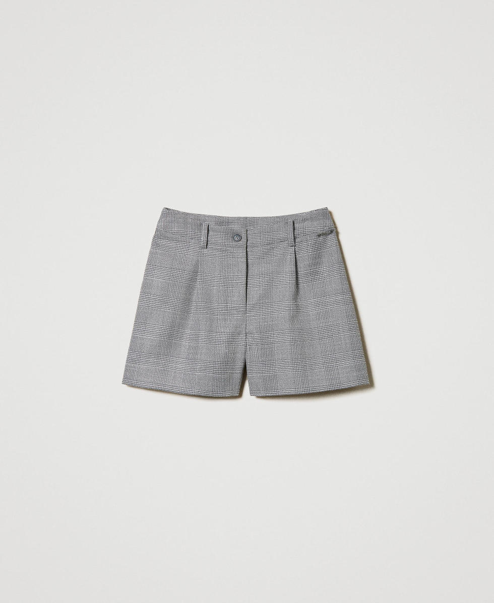 Glen plaid shorts Glen Plaid Jacquard Girl 242GJ2182_11776_S0