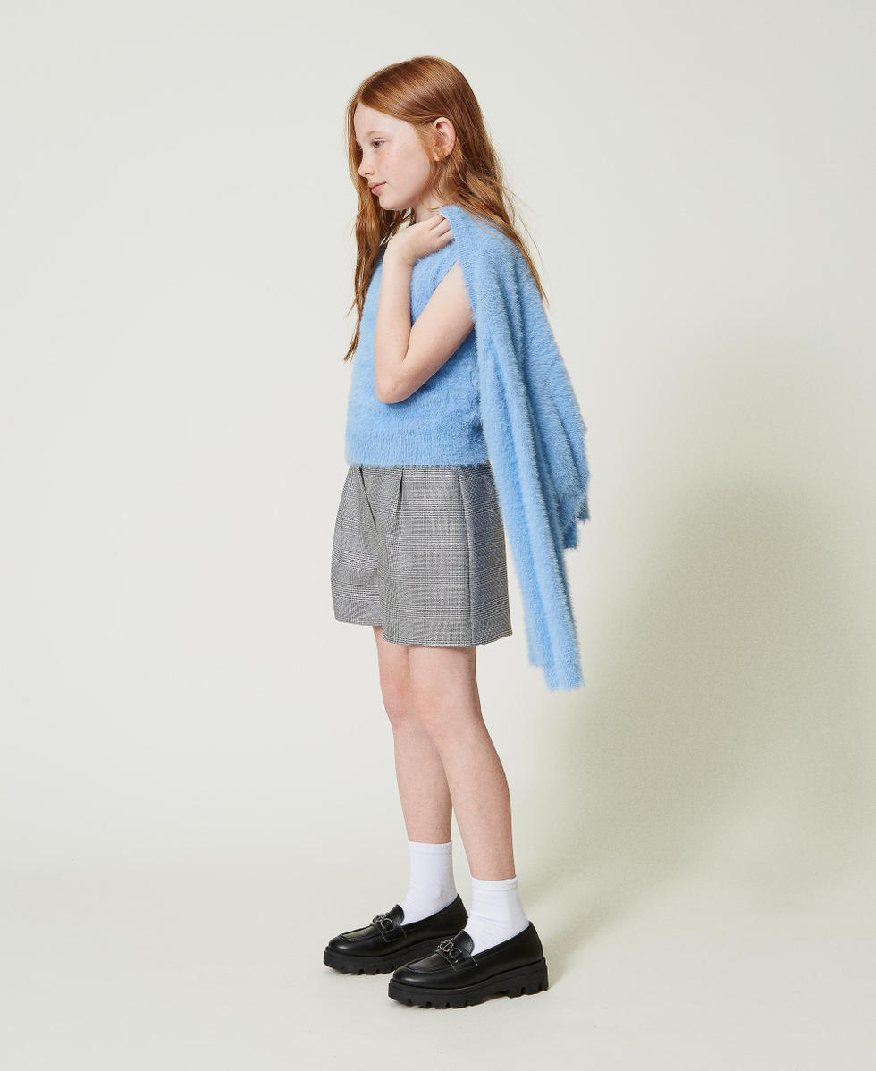 Glen plaid shorts Glen Plaid Jacquard Girl 242GJ2182_11776_T0