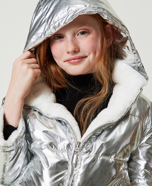 Reversible faux fur jacket