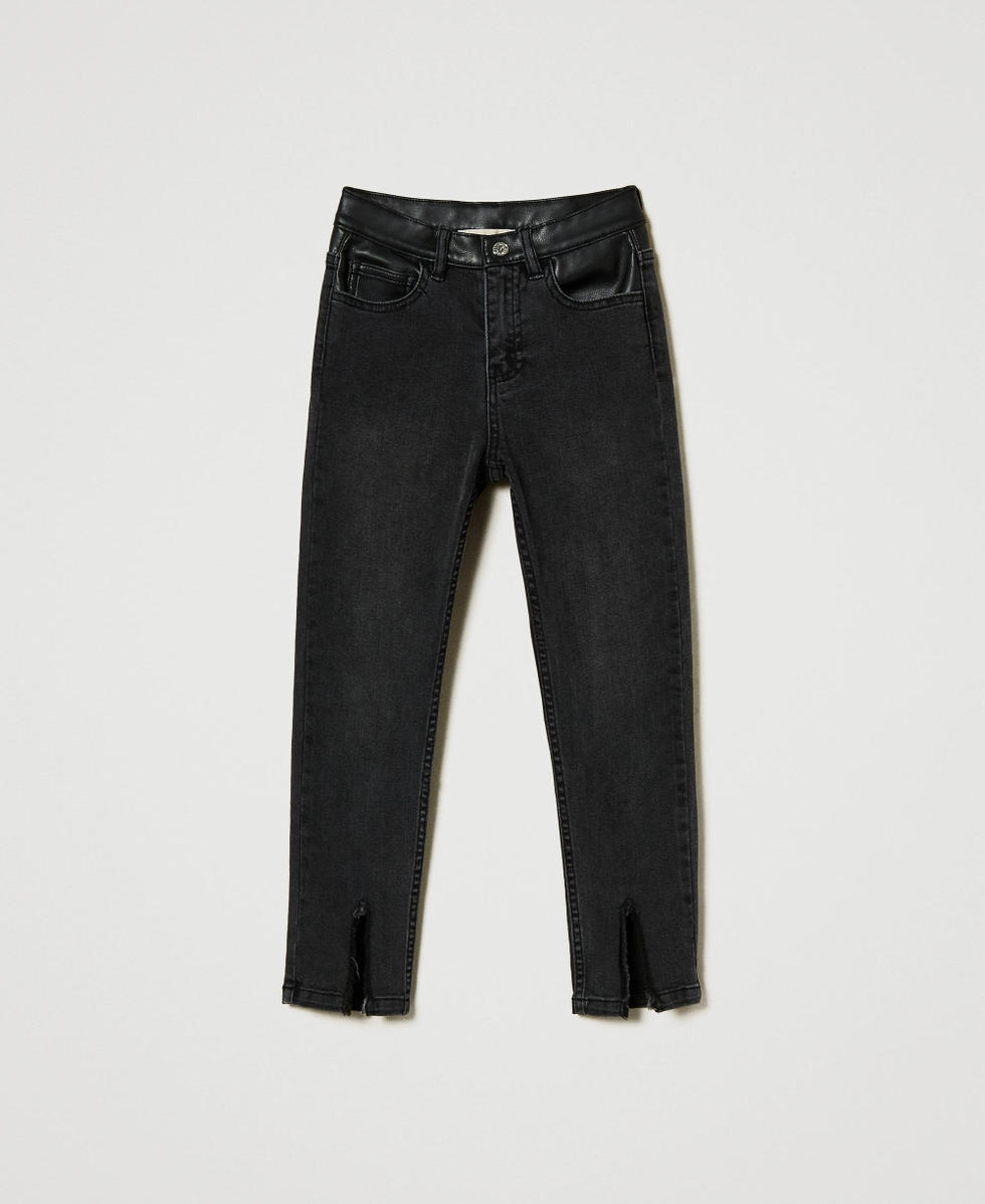 [Open YY] ZIP SLIT SKINNY JEANS ★大人気★ OPEN YY] / ☆ 25SS ZIP SLIT SKINNY JEANS / BLUE (OPEN