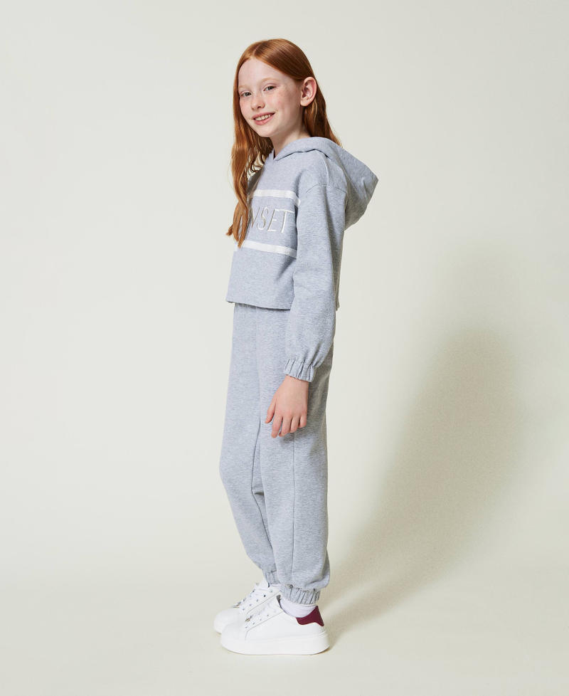 Plush fabric joggers