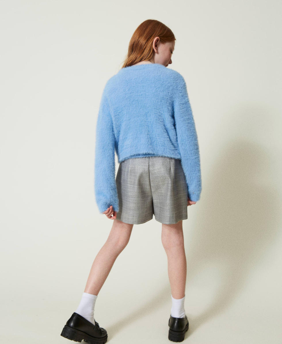 Pull et cardigan avec bouton Oval T Fille Blanc TWINSET Milano