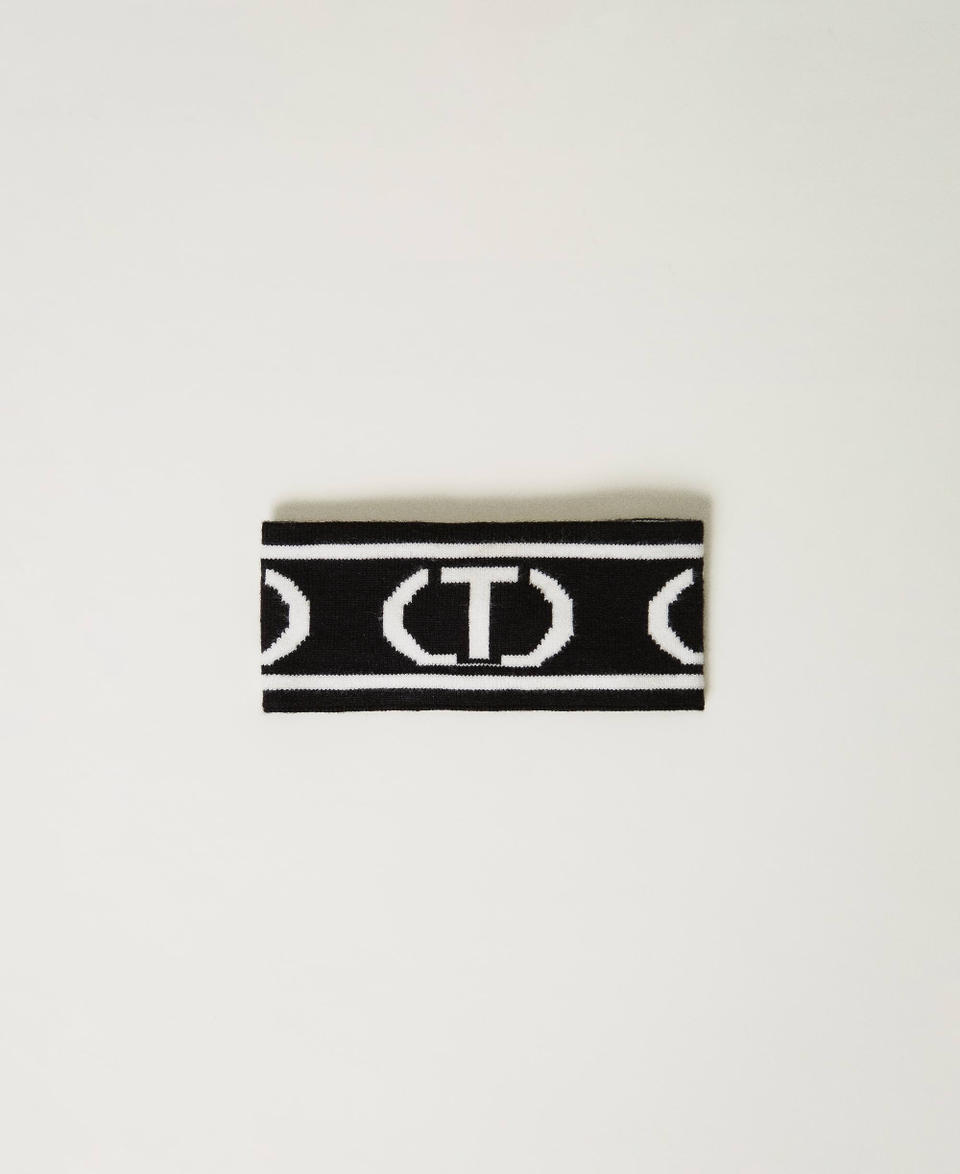 Twin Set Fascia in maglia con logo Oval T