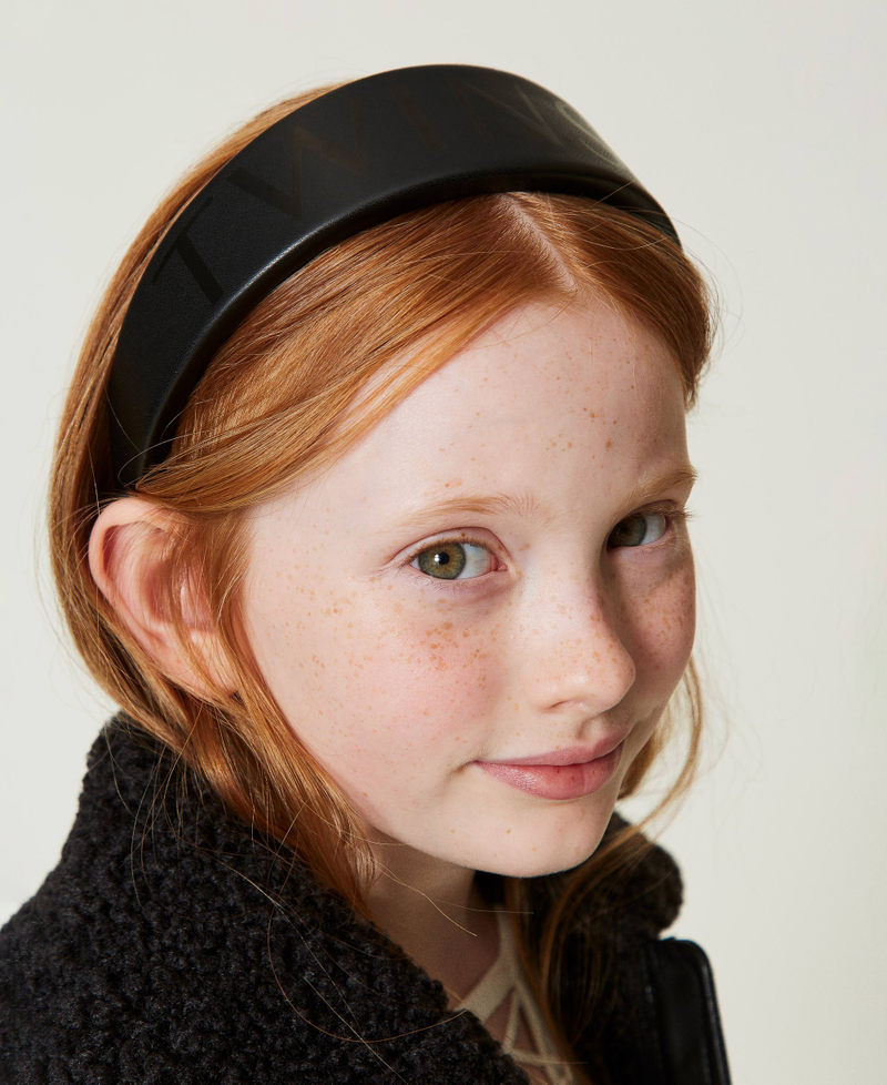 Headband with logo Black Girl 242GJ501M_00006_0S