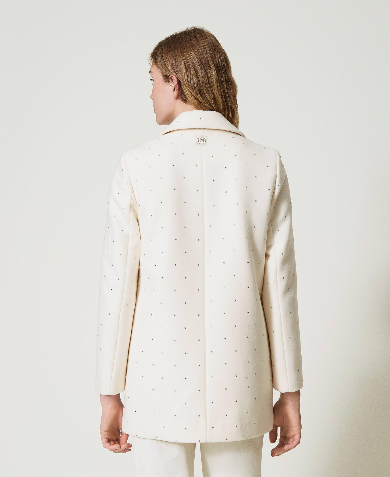 Double Breasted Self Fabric Belted Blazer | boohoo