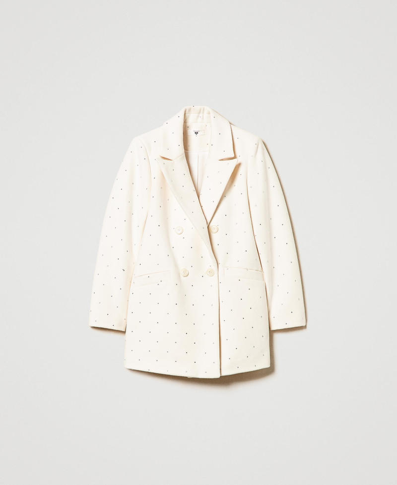 コート TWINSET FW24 CAPPOTTO (242TT2510 12077) Cappotto in misto lana gessato Donna, Fantasia | TWINSET Milano